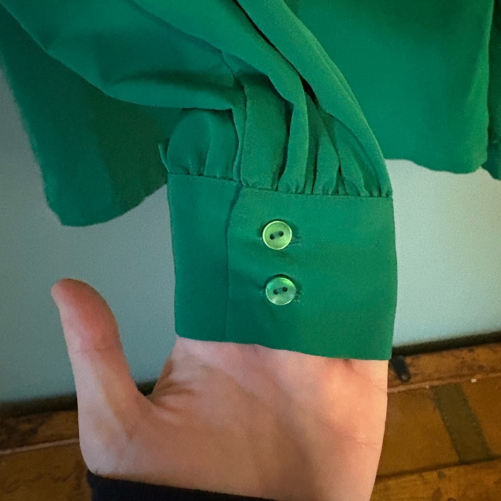 Pendleton Vibrant Green Blouse - Picture 4 of 6